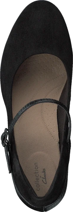 Clarks Alayna Shine Black Suede / Synthetic Combi -Duffy kauppa 60279 49 5