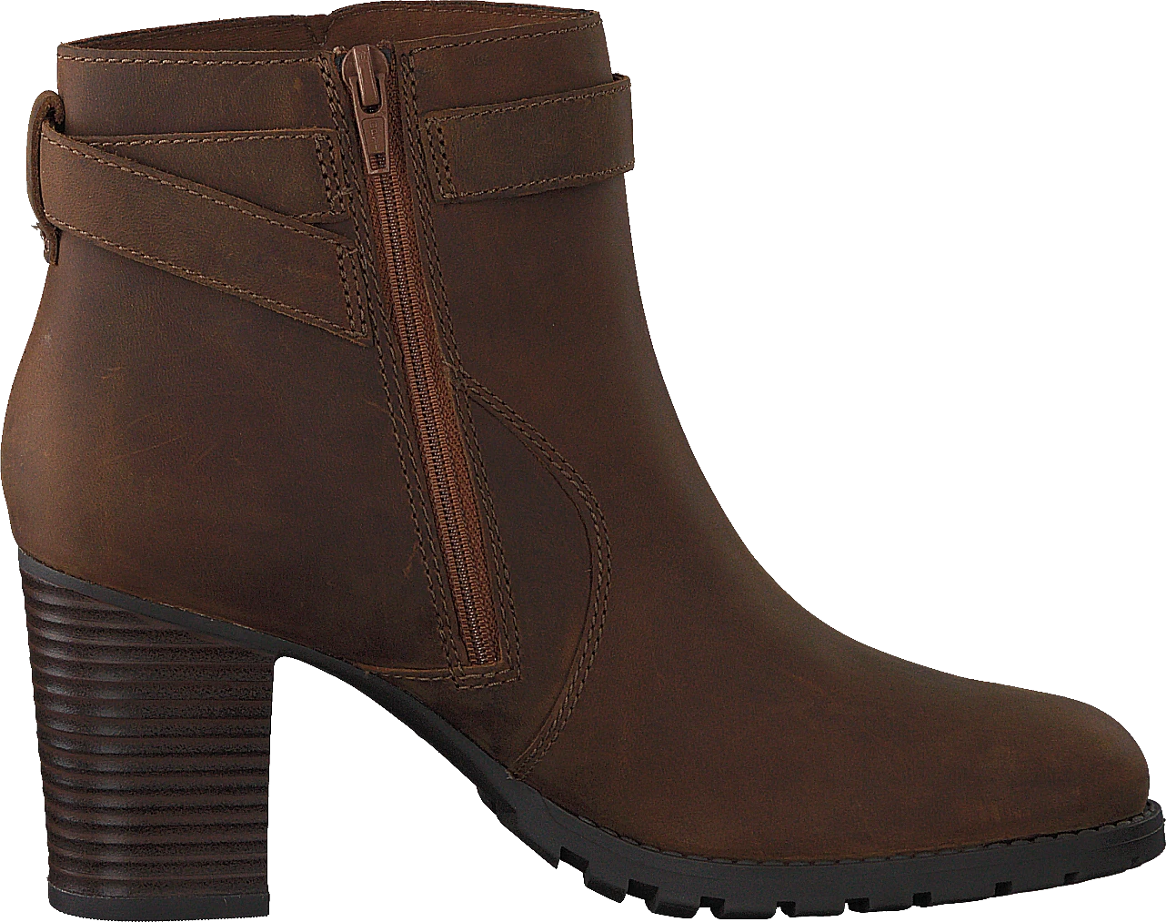 Clarks Verona Lark Dark Tan Leather 2 Clarks Verona Lark Dark Tan Leather - Image 2