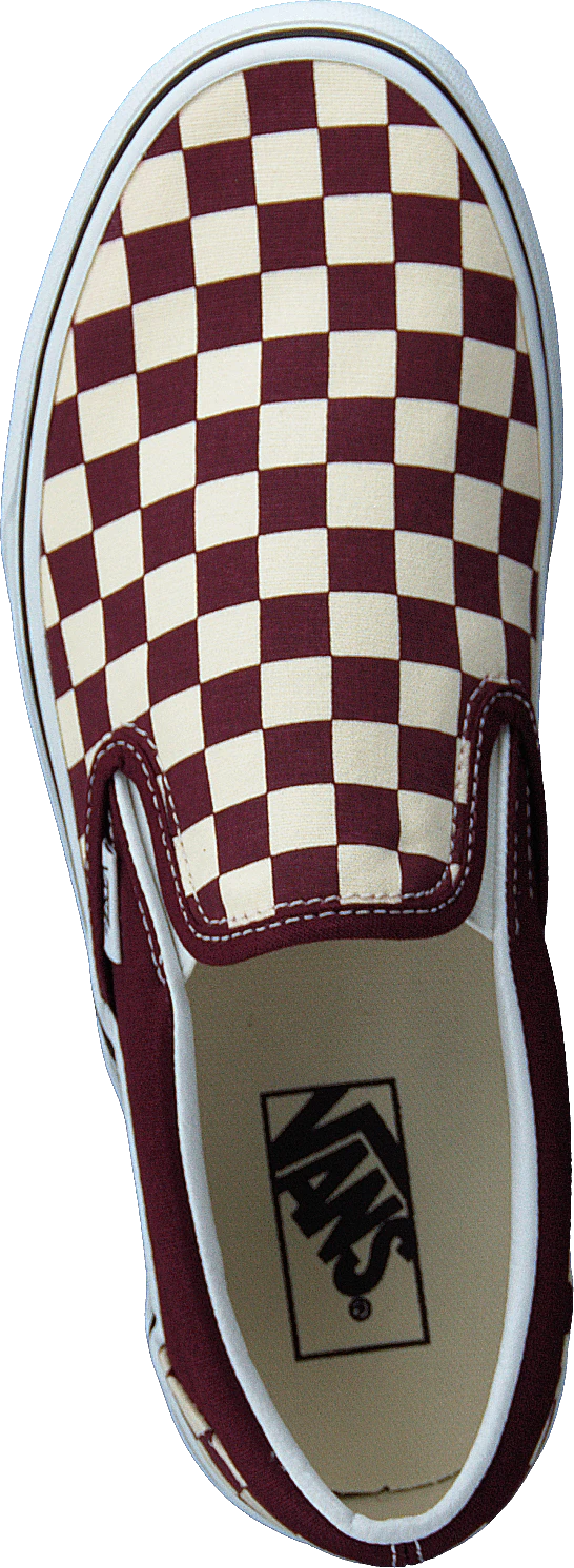 Vans Ua Classic Slip-on (checkerboard) Port Royale/wht 6 Vans Ua Classic Slip-on (checkerboard) Port Royale/wht - Image 6