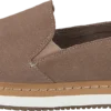 Toms Palma Leather Wrap Taupe Grey Suede