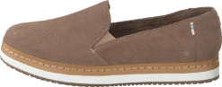 Toms Palma Leather Wrap Taupe Grey Suede