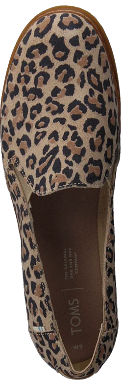 Toms Palma Leather Wrap Desert Tan Leopard Print Suede -Duffy kauppa 60285 58 5