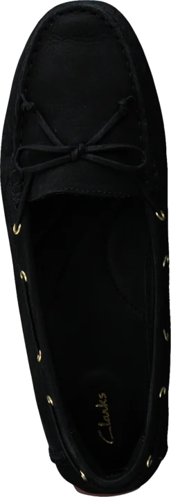 Clarks C Mocc Boat2 Black Nubuck -Duffy kauppa 60291 70 5