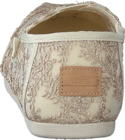 Toms Hibiscus Floral Lace Alprg Natural Metallic -Duffy kauppa 60294 56 4