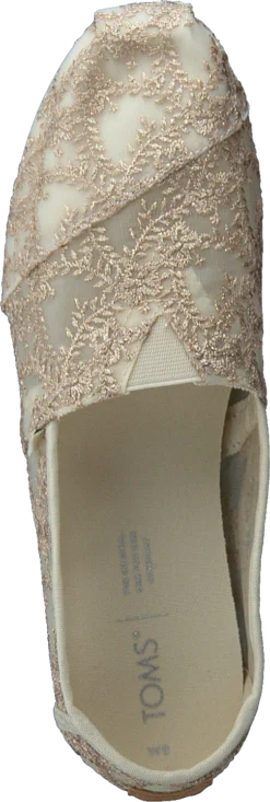 Toms Hibiscus Floral Lace Alprg Natural Metallic -Duffy kauppa 60294 56 5