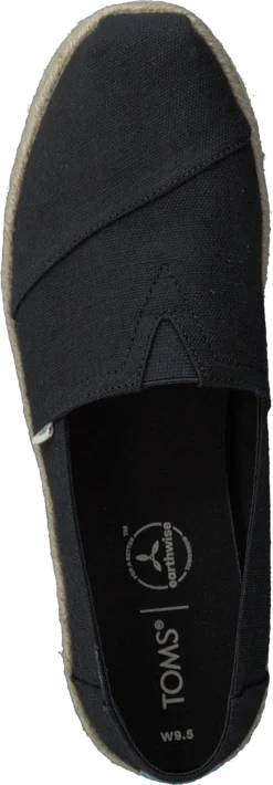 Toms Slubby Woven Rope Alprg Black -Duffy kauppa 60294 58 5