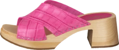 Anette High Hot Pink Croc