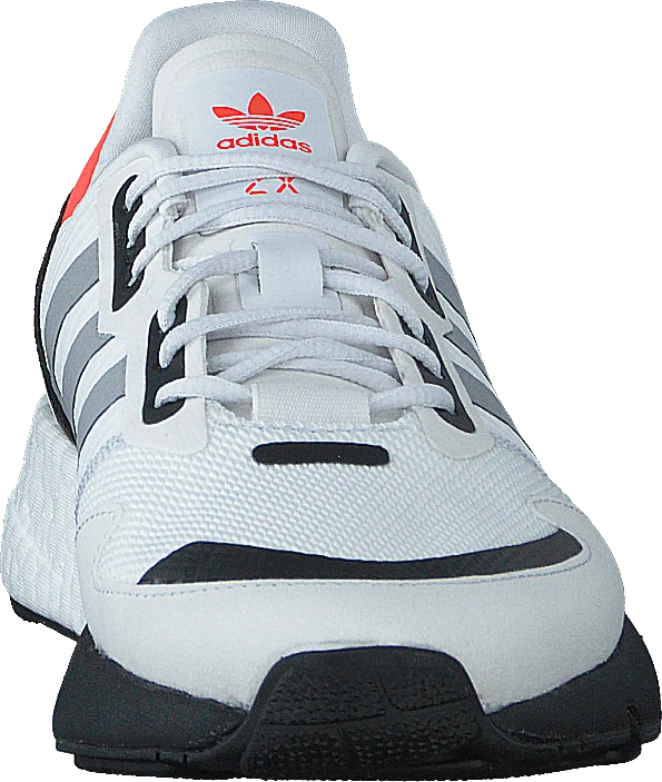 Adidas Originals Zx 1K Boost J Crystal White / Silver Metallic / Core Black 4 Adidas Originals Zx 1K Boost J Crystal White / Silver Metallic / Core Black - Image 4