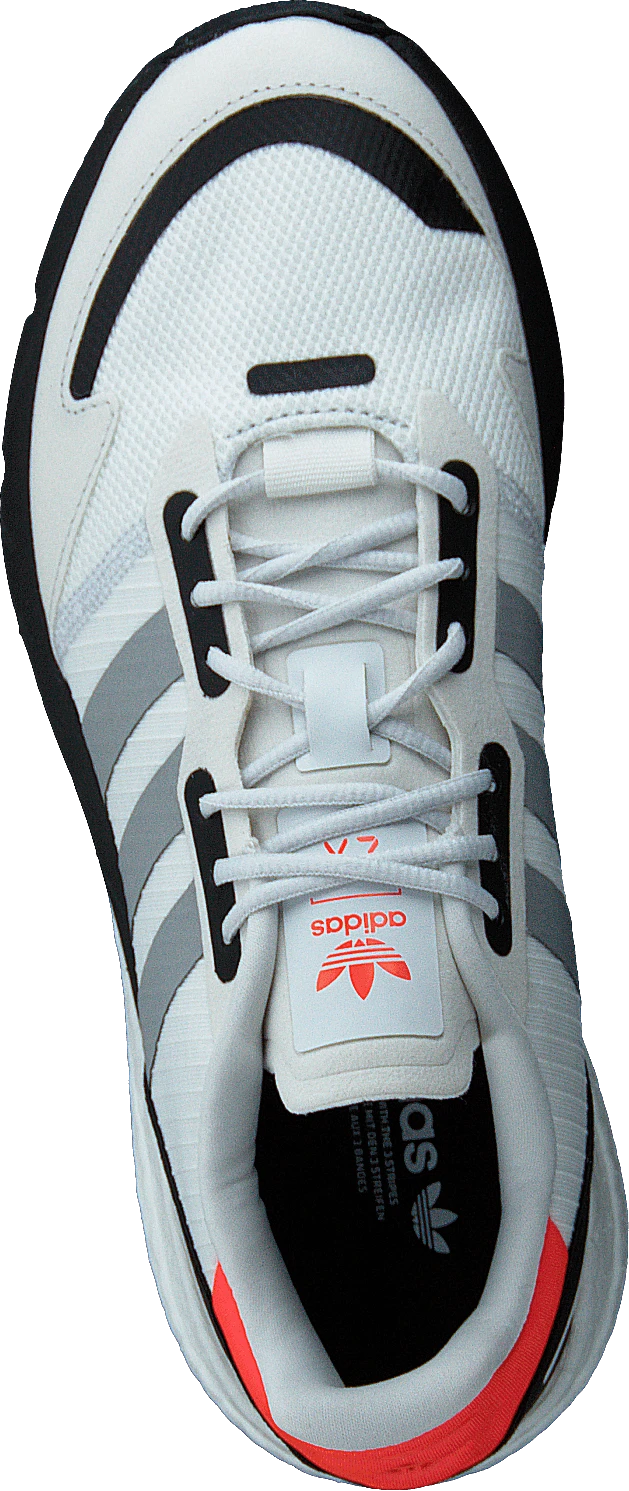 Adidas Originals Zx 1K Boost J Crystal White / Silver Metallic / Core Black 6 Adidas Originals Zx 1K Boost J Crystal White / Silver Metallic / Core Black - Image 6