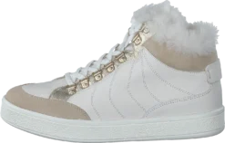 Geox D Leelu' A - Nappa+suede Off White/lt Taupe