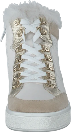 Geox D Leelu' A - Nappa+suede Off White/lt Taupe -Duffy kauppa 60467 04 3