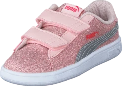 Puma Smash V2 Glitz Glam V Inf Lotus-puma Silver -Duffy kauppa 60487 30 2