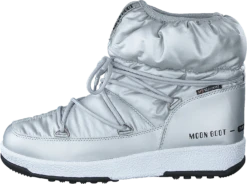 Moon Boot Girl Low Nylon Silver