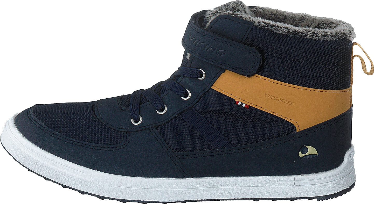 Viking Lucas Mid Jr Wp Navy/honey 1 Viking Lucas Mid Jr Wp Navy/honey
