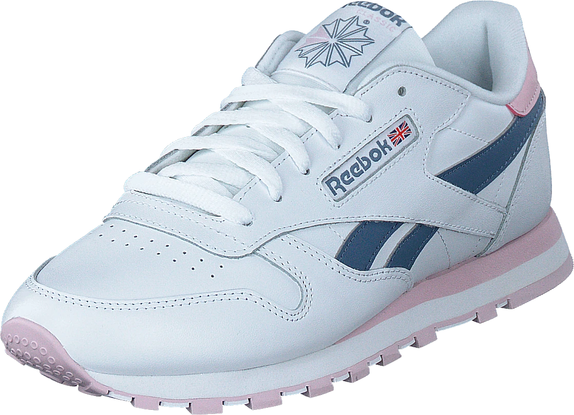 Reebok Classic Cl Lthr Ftwwht/frober/blusla 3 Reebok Classic Cl Lthr Ftwwht/frober/blusla - Image 3