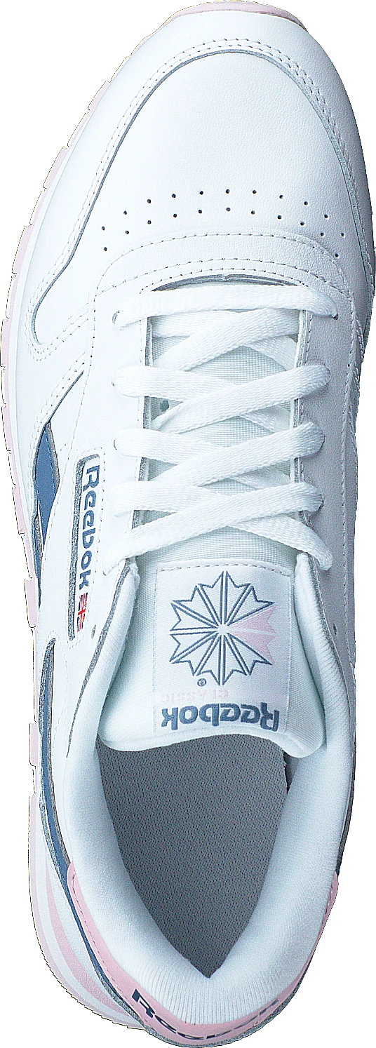 Reebok Classic Cl Lthr Ftwwht/frober/blusla 6 Reebok Classic Cl Lthr Ftwwht/frober/blusla - Image 6