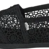 Toms Blk Moroccan Crochet Wm Alpr E 001 Black