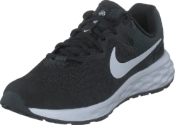 Nike Revolution 6 Big Kids' Road Running Shoes BLACK/WHITE-DK SMOKE GREY -Duffy kauppa 60566 36 2