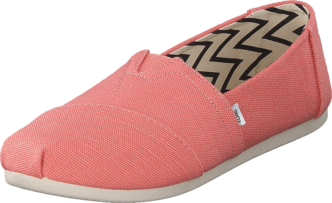 Toms Classic Heritage Recycled Canv Peach Pink 3 Toms Classic Heritage Recycled Canv Peach Pink - Image 3