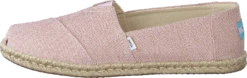 Toms Metallic Woven Rope Chalky Pink