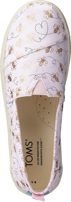 Toms Classic Bee Mine Foil Youth Barley Pink -Duffy kauppa 60575 53 5