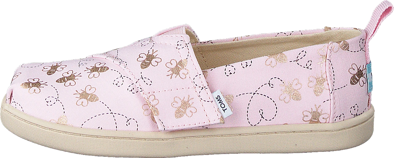 Toms Classic Bee Mine Foil Tiny Barley Pink 1 Toms Classic Bee Mine Foil Tiny Barley Pink
