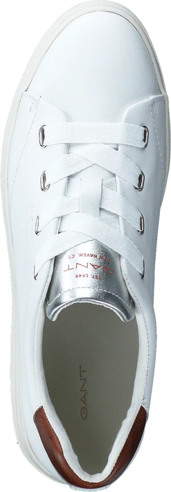 Gant Avona Sneaker White/cognac/silver 12 Gant Avona Sneaker White/cognac/silver -Duffy kauppa 60603 54 5