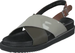 ANGULUS Footbed Sandal Black/olive/mint/cognac -Duffy kauppa 60615 53 2