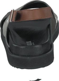 ANGULUS Footbed Sandal Black/olive/mint/cognac -Duffy kauppa 60615 53 4