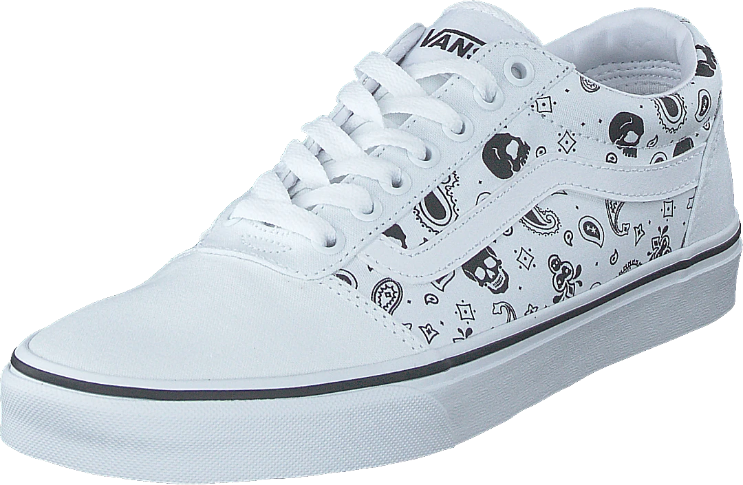 Vans Mn Ward (skull Bandana) White/white 3 Vans Mn Ward (skull Bandana) White/white - Image 3