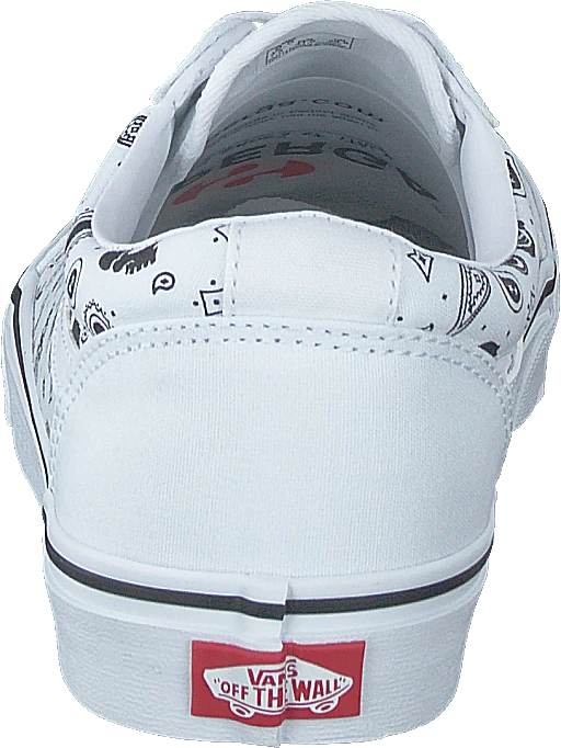 Vans Mn Ward (skull Bandana) White/white 5 Vans Mn Ward (skull Bandana) White/white - Image 5