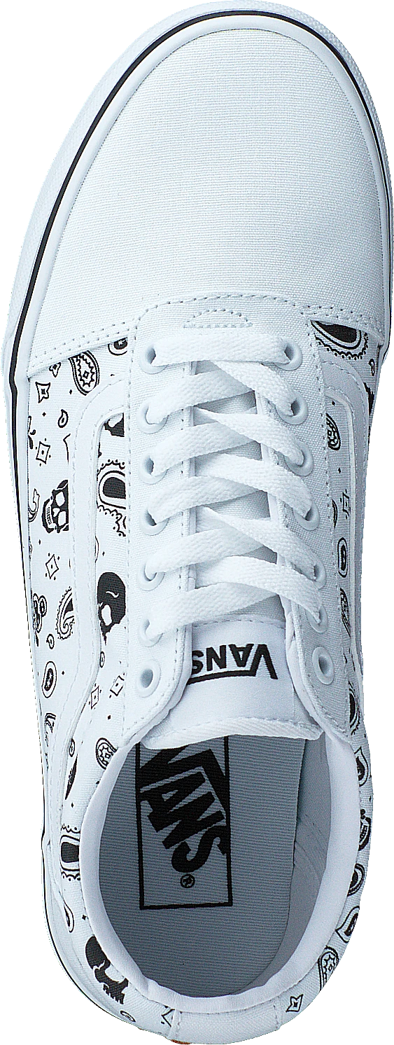 Vans Mn Ward (skull Bandana) White/white 6 Vans Mn Ward (skull Bandana) White/white - Image 6