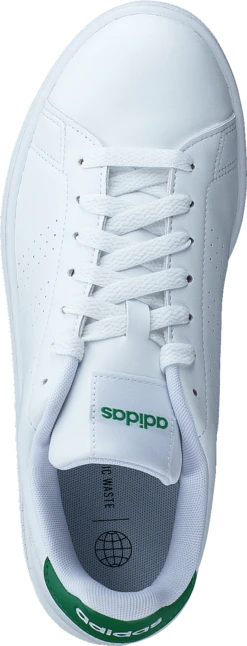 ADIDAS Advantage Ftwwht/ftwwht/green -Duffy kauppa 60627 60 5