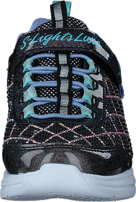 Skechers Girls S-lights Glimmer Kicks - Bklb 4 Skechers Girls S-lights Glimmer Kicks - Bklb - Image 4