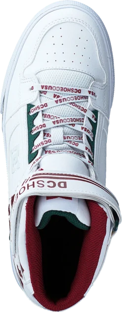 DC SHOES Pure High-top Se Ev Sn White/chili Pepper -Duffy kauppa 60684 98 5