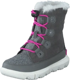 Youth Sorel Explorer Lace Wp Quarry, Bright Lavender -Duffy kauppa 60701 92 2