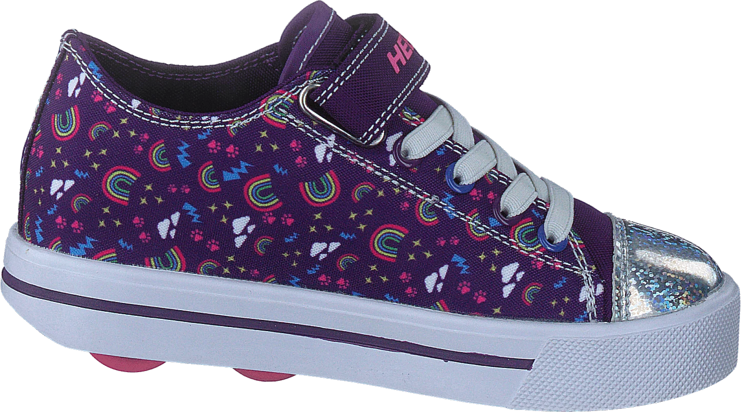 Heelys Snazzy X2 Purple/multi/rainbow 2 Heelys Snazzy X2 Purple/multi/rainbow - Image 2