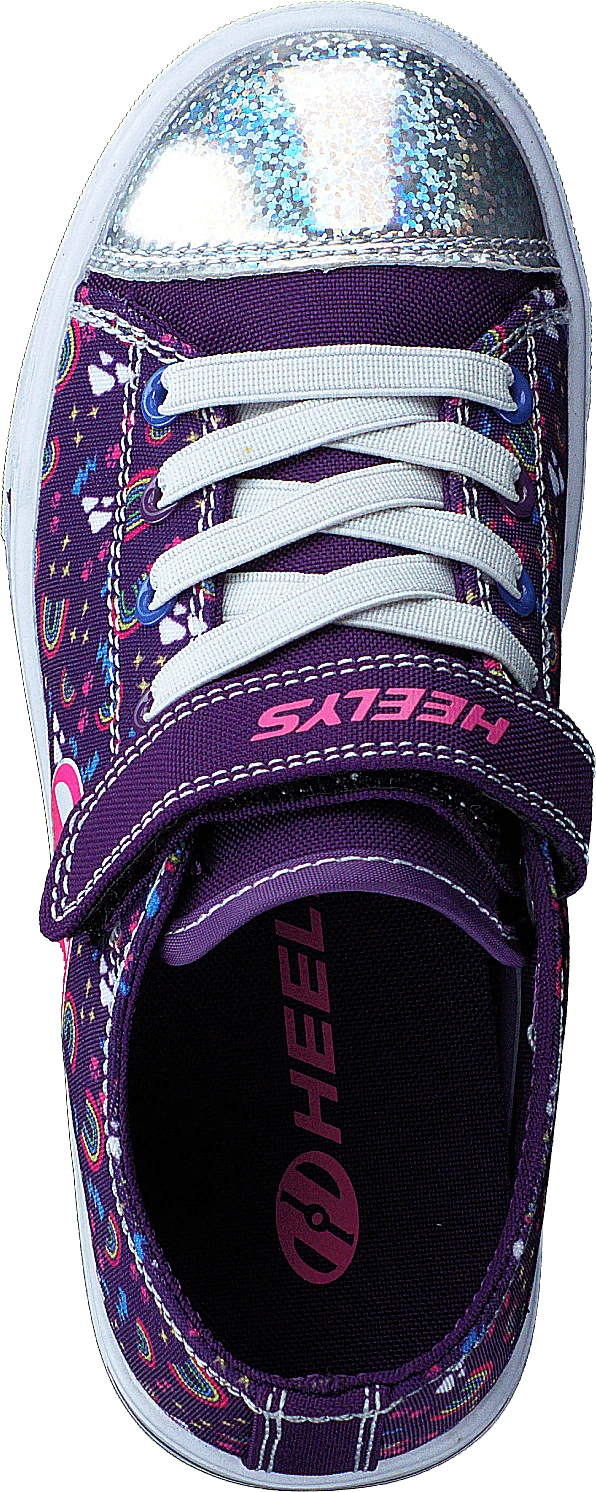 Heelys Snazzy X2 Purple/multi/rainbow 6 Heelys Snazzy X2 Purple/multi/rainbow - Image 6
