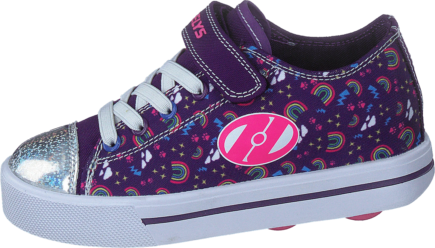 Heelys Snazzy X2 Purple/multi/rainbow 1 Heelys Snazzy X2 Purple/multi/rainbow