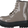 Bianco Biagas Laced Up Platform Boot Taupe