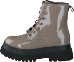 Bianco Biagas Laced Up Platform Boot Taupe
