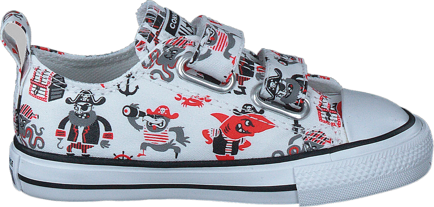 Converse Chuck Taylor All Star 2v Pirat 102-white/university Red/black 2 Converse Chuck Taylor All Star 2v Pirat 102-white/university Red/black - Image 2