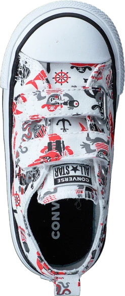 Converse Chuck Taylor All Star 2v Pirat 102-white/university Red/black 12 Converse Chuck Taylor All Star 2v Pirat 102-white/university Red/black -Duffy kauppa 60770 39 5