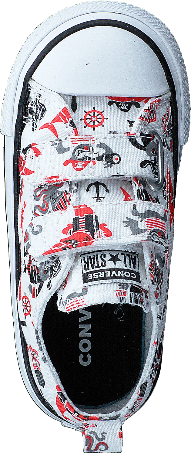 Converse Chuck Taylor All Star 2v Pirat 102-white/university Red/black 6 Converse Chuck Taylor All Star 2v Pirat 102-white/university Red/black - Image 6
