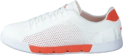 Breeze Tennis Knit White/swims Orange